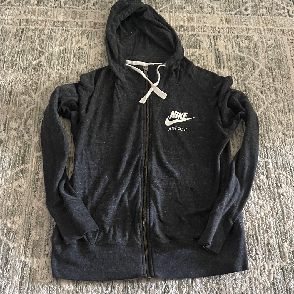 Nike Charcoal Full-Zip Hoodie